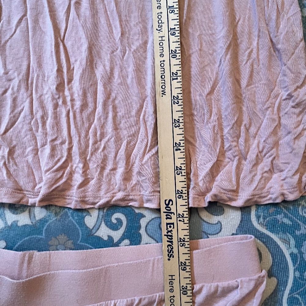 Ambrielle 2pc Sleep Set PJs 2XL Pink White Lace - Picture 13 of 15
